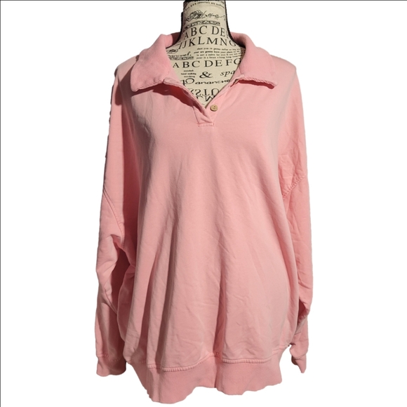 Fantastic Fawn Tops - Fantastic fawn oversized pink sweatshirt medium women's nwot
